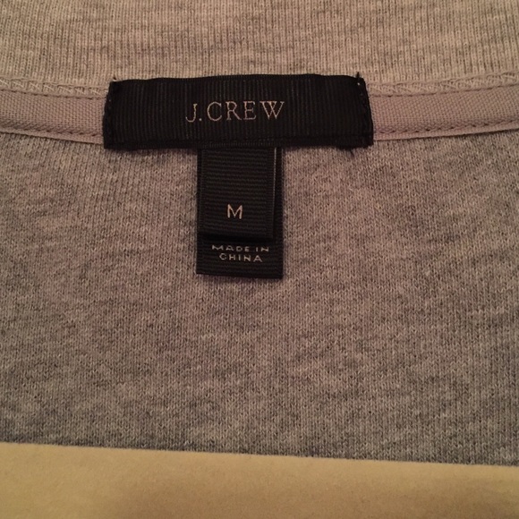 JCREW Silver Metallic Sweatshirt, M - Picture 2 of 4