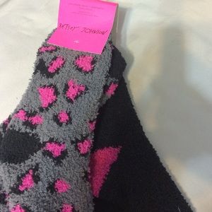 Betsy Johnson fuzzy socks