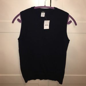 J.Crew Navy Sweater vest. NWT.