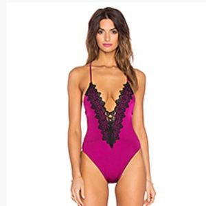 Blue life one piece swimsuit