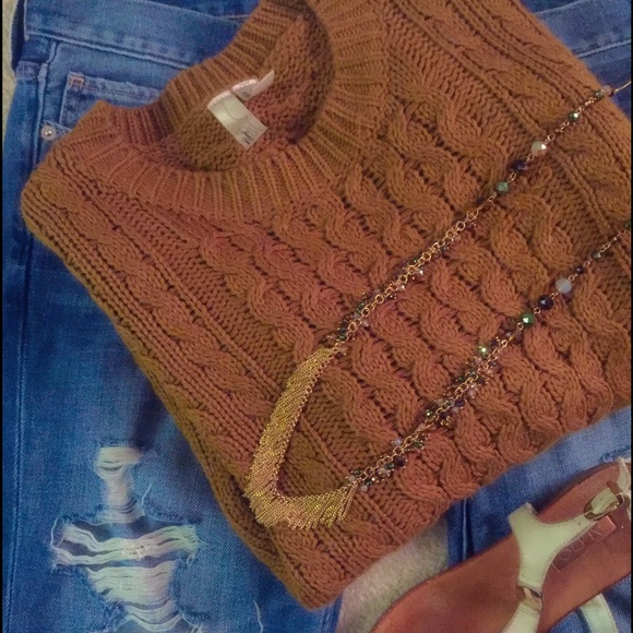 ✨Knit Cognac Sweater✨