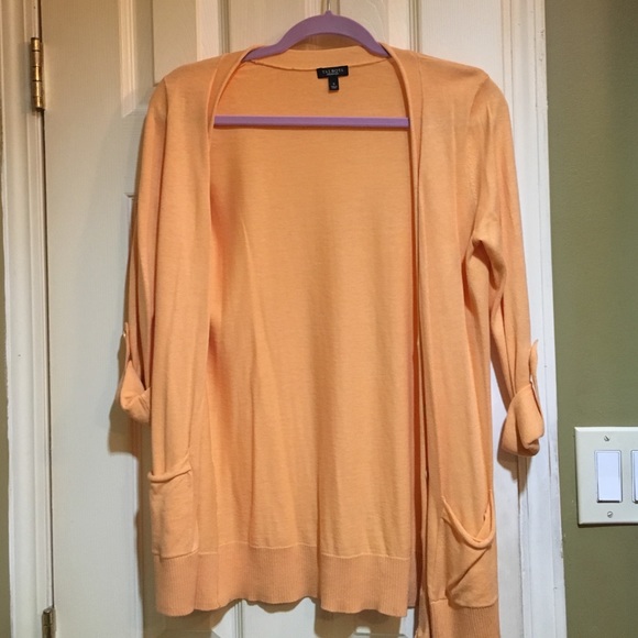 Talbots Size S Light Orange Cardigan