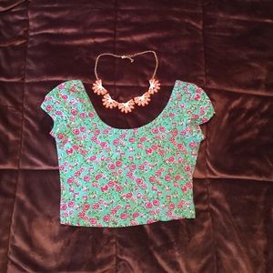 Floral crop top!!