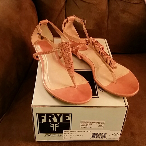 Frye Laurel Flower T Strap Sandal