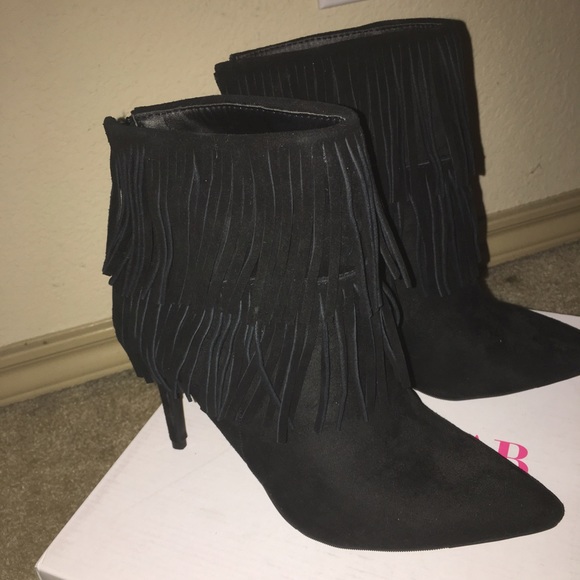 Brand new, never worn Fringed Booties