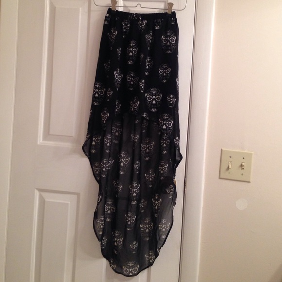 Hi-low sugar skull skirt