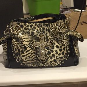 Animal print bag