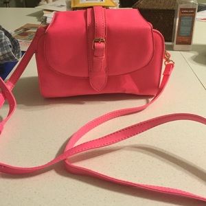 Pink crossbody purse