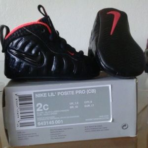 Black/Laser Crimson Lil nike Posite Pro 1c