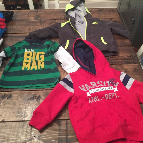 Jacket, hoody, long sleeve tshirt