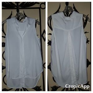 White Blouse Vented back