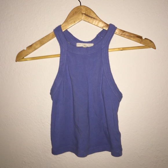 Baby blue crop top