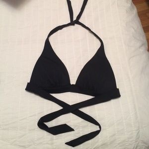 VS Black Halter Bikini Top