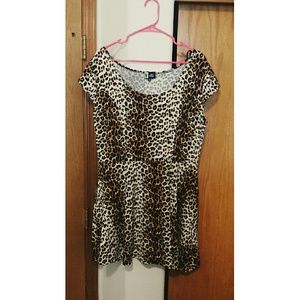 Cheetah Print Skater Dress