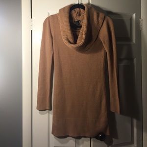 Tan sweater dress