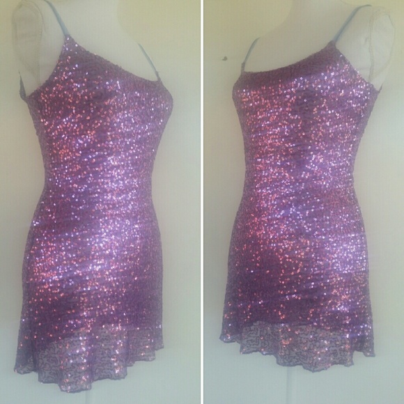 xxx SOLD xxx FREE PEOPLE Sequin Dress/Cami, XS - Picture 3 of 4