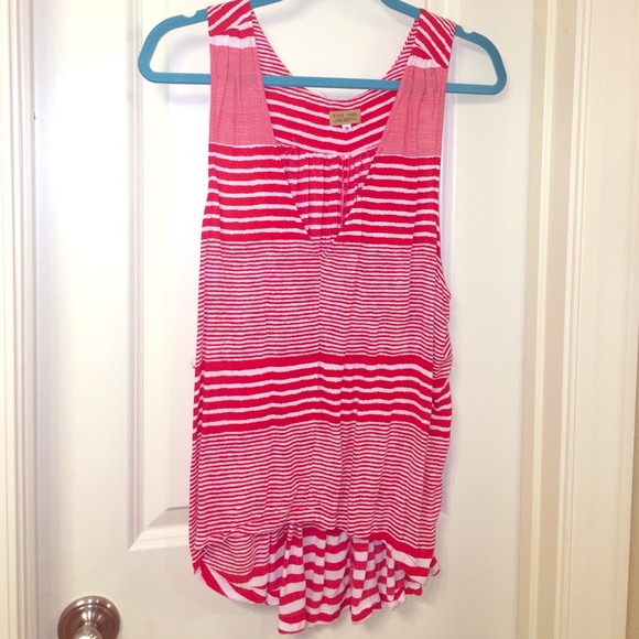 Red and White Piko High Low Tank!