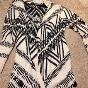 Aeropostale tribal design open cardigan