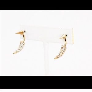 Crystal Horn And Spike Ear Jacket