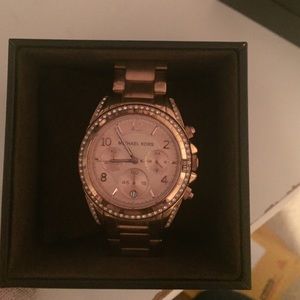 Rose gold MICHAEL KORS watch with box!