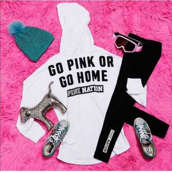 Victoria secret pullover pink nation