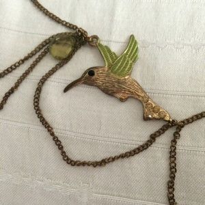 Hummingbird necklace