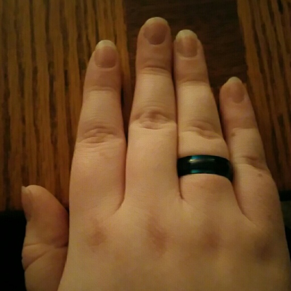 Blue and Purple Stainless Steel Unisex Ring!💍 - Picture 3 of 3