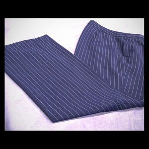 Navy Pin striped dress slacks