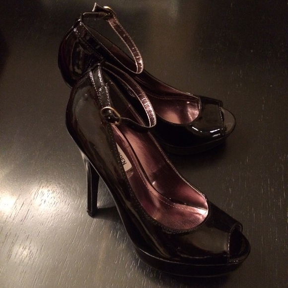 Steve Madden Black Patent Leather Heels
