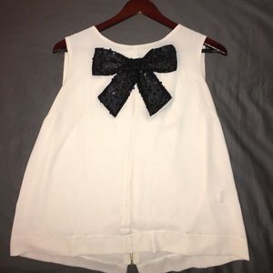 Forever 21 Contemporary Bow Tie Top