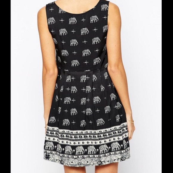 Button up elephant print dress from Asos - NWT - Picture 2 of 4