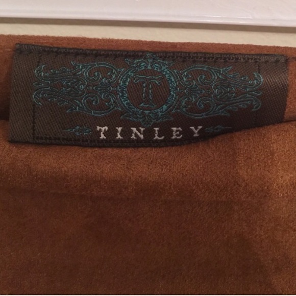 Brown suede fringe skirt - Picture 3 of 3