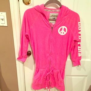 Victorias Secret Pink Bikini beach coverup hoodie