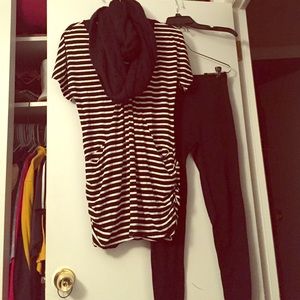 International Concepts INC Black/White Tunic