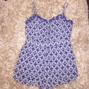american eagle medium patterned romper