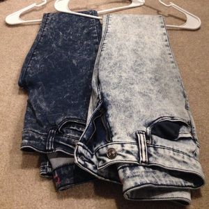 Acid Wash Jeggings