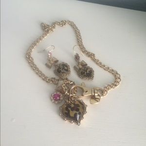 Betsey Johnson Earring and Necklace Set!