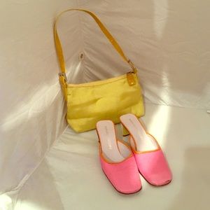 Paris Funky & fun mules with marching purse.