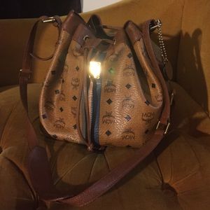 Large MCM bucket bag