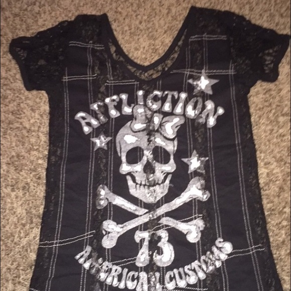 Lace affliction shirt