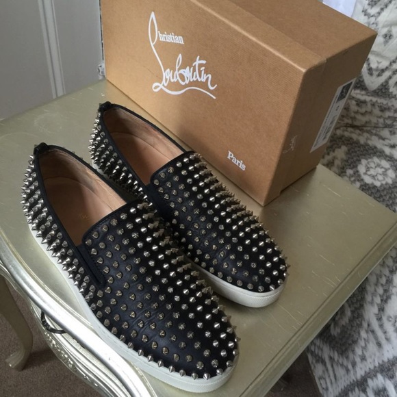 SUMMER SALE CHRISTIAN LOUBOUTIN Roller-Boat▲ブラック Roller-Boat - Sneakers - Calf leather - Black - Christian
