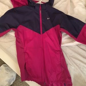 Nike purple and pink rain jacket