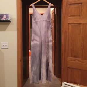 Hard tail purple tie die maxi dress