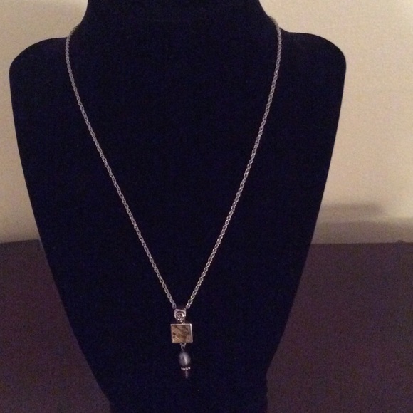 Lia Sophia Silver & Purple Necklace