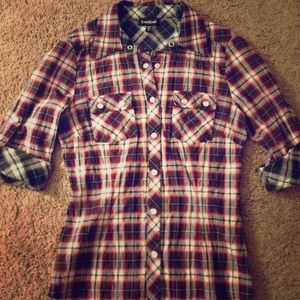 Plaid Bebe shirt