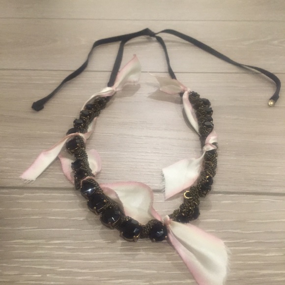 J crew ribbon necklace