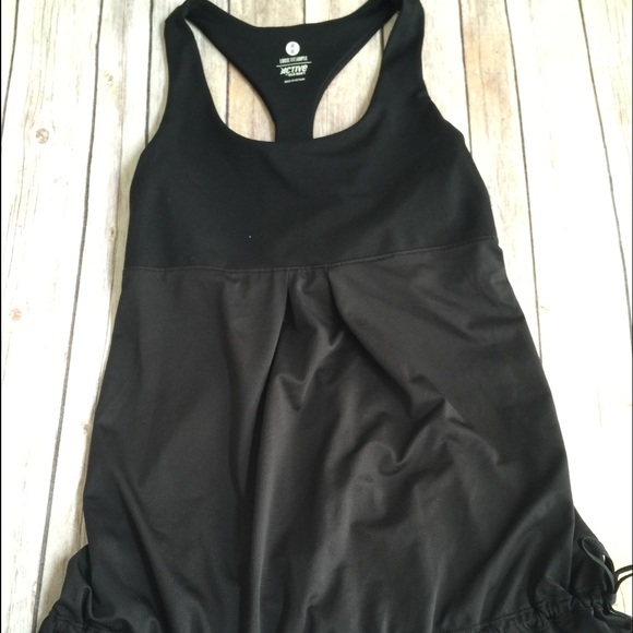 Black Workout Tank top with built in bra