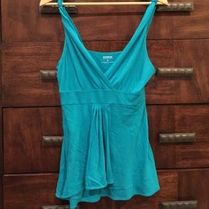 Express teal tank top