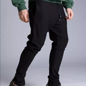 Takeshy Kurosawa Pants - Takeshy Kurosawa Men's Black Wool Blend Trousers Takeshy Kurosawa Pants - Takeshy Kurosawa Men's Black Wool Blend Trousers