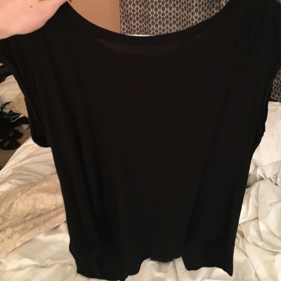 Open back black Aritzia T shirt